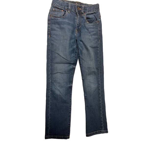 Lucky Brand Jeans Boys Size 8 Medium Wash Adjustable waist Couple spots on knee - Picture 1 of 5